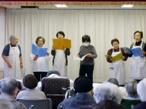 雫石町赤十字奉仕団による誕生会余興