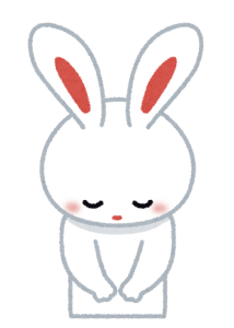 お辞儀うさぎ